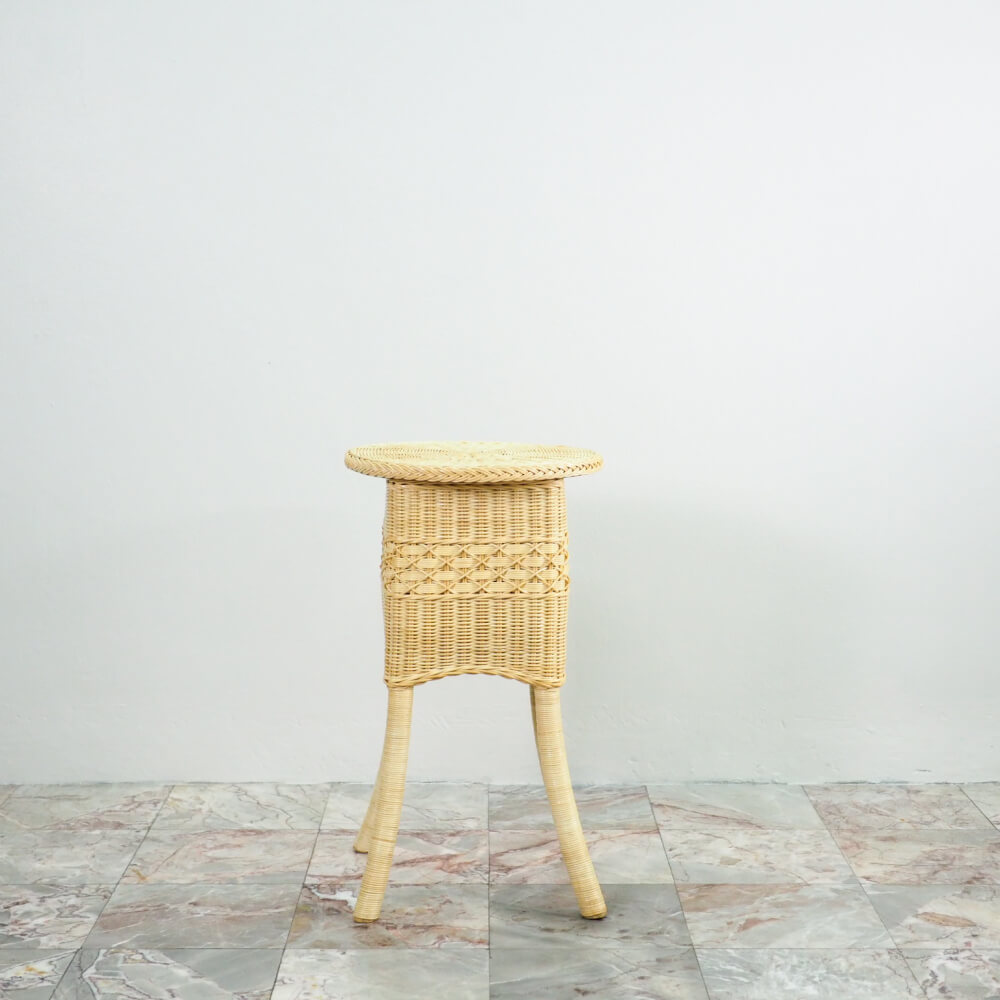 โต๊ะข้าง หวายแท้ PISAMAI รุ่น MESA SIDE TABLE ทรง MINIMAL ขนาด 40*40*70 ซม. สีธรรมชาติ_3